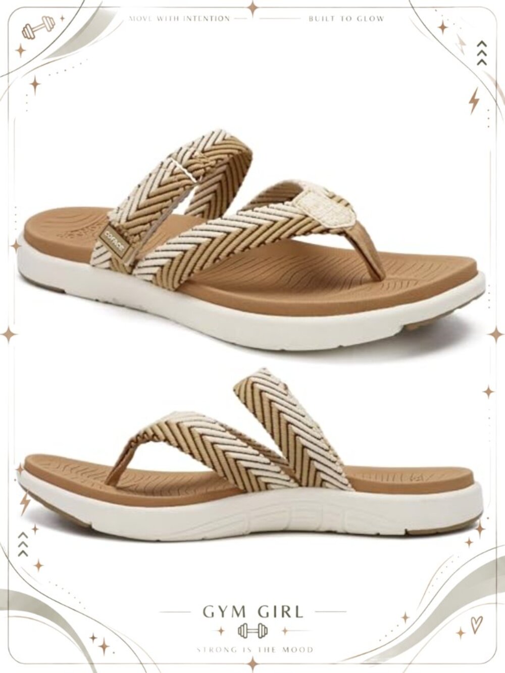 Orthotic Flip Flops Arch Support Yoga Mat Cushion Sandals